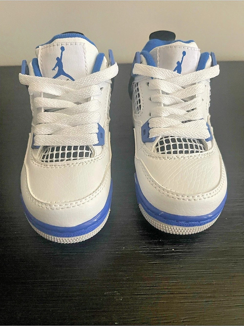 Jordan Air Jordan 4 Retro (TD) Sneakers White & Blue Baby US 7.5 C motor sports